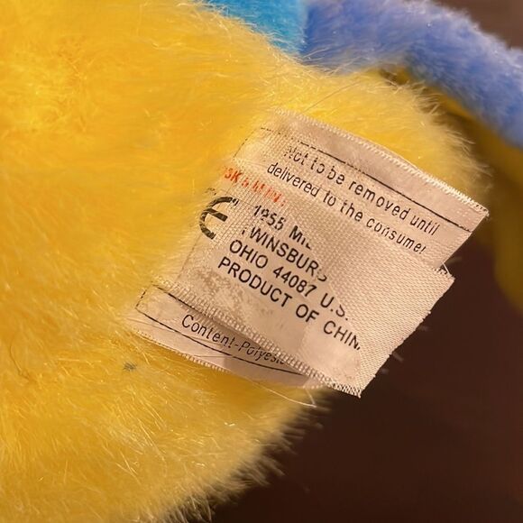 Blue and Yellow Macaw Parrot Bird Plush Toy Stuffed Animal Excellent Condition - Picture 7 of 7